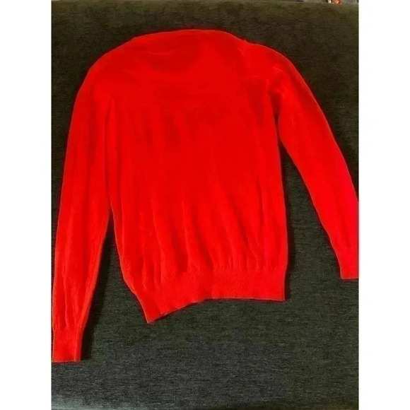 Zadig & Voltaire Sweater Merino Wool Crew neck Jumper Gwend Red Butterfly M NWOT - Picture 2 of 4